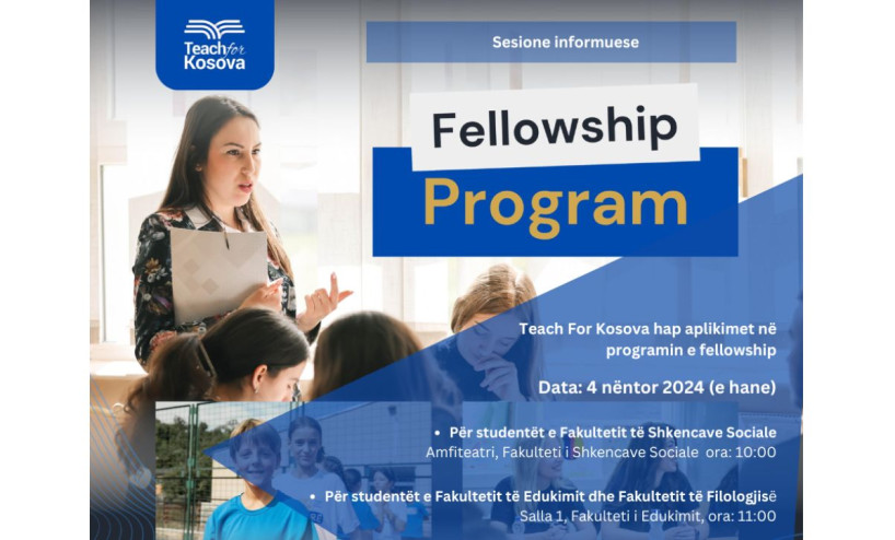 Sesione informues për Fellowship në Teach For Kosova